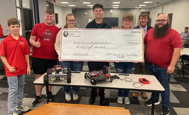 Newton High School Robotics Team Receives $81,000 in Grants