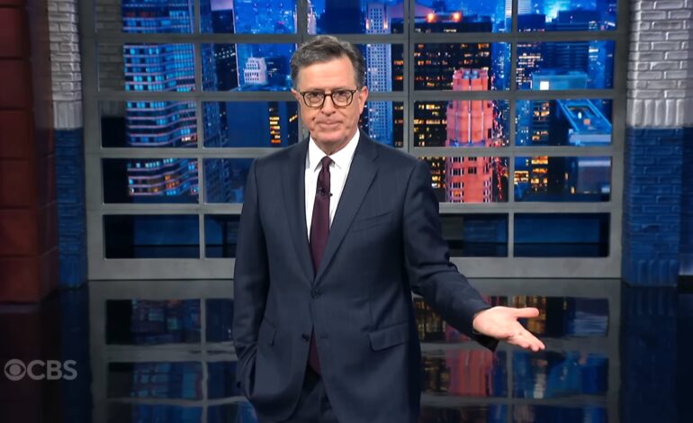 Stephen Colbert Critiques JD Vance’s Defense of Racist Group Chat