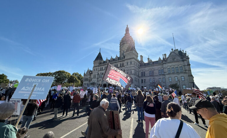 Thousands Rally in Connecticut for ‘No Kings’ Movement Amid Shutdown