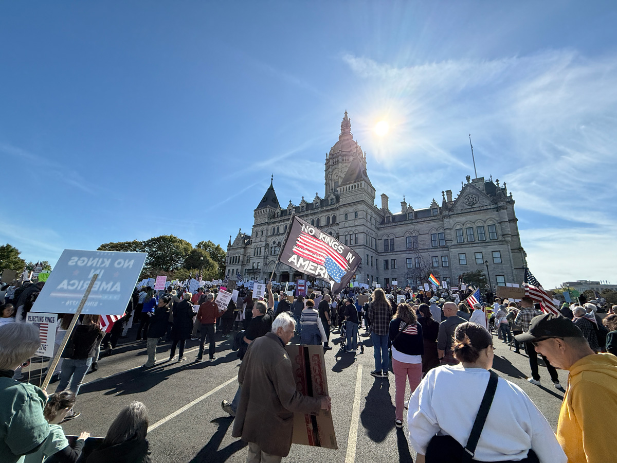 Thousands Rally in Connecticut for ‘No Kings’ Movement Amid Shutdown