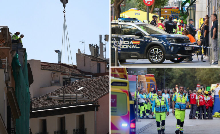 Tragedy Strikes as Building Collapse in Madrid Claims Four Lives