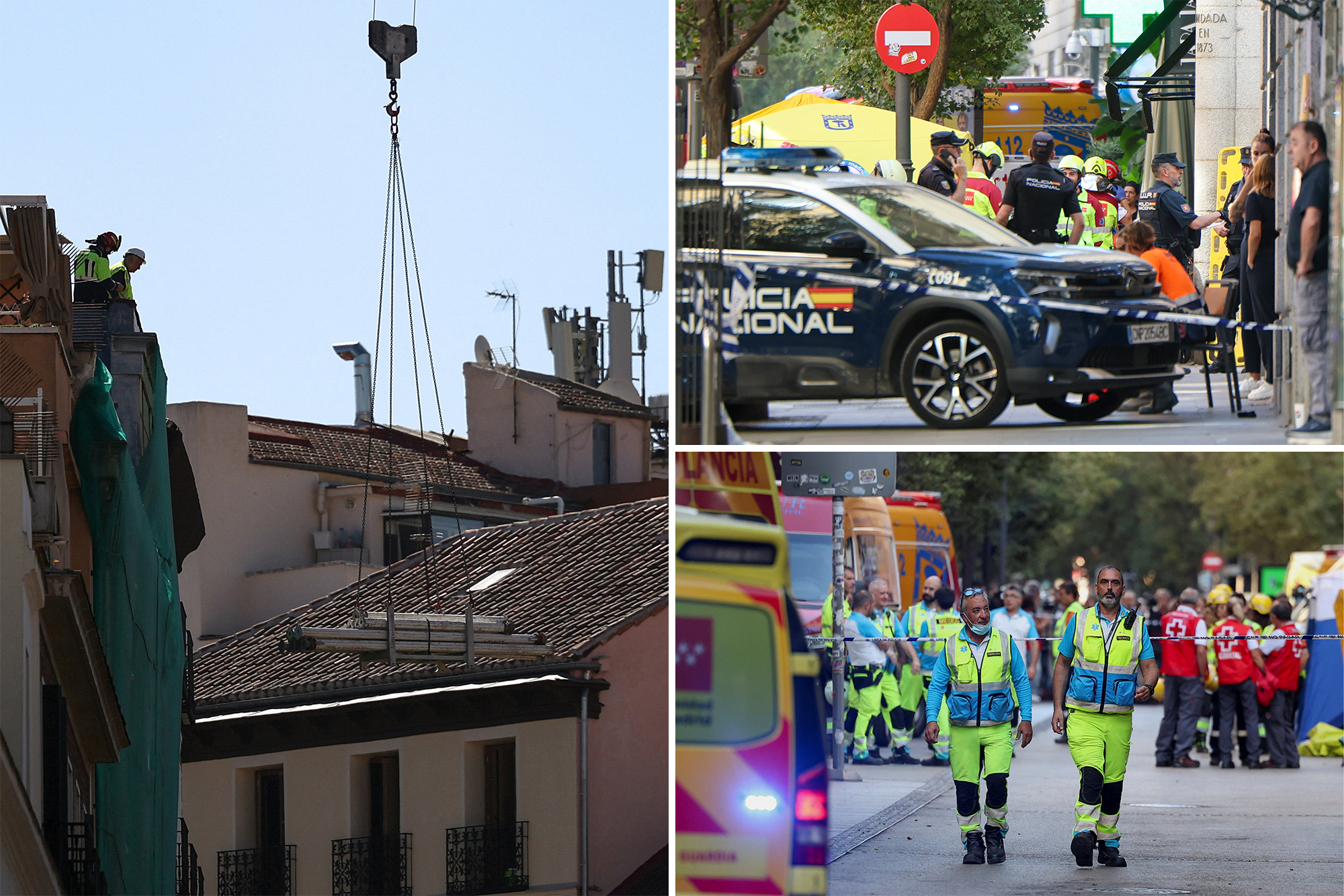 Tragedy Strikes as Building Collapse in Madrid Claims Four Lives