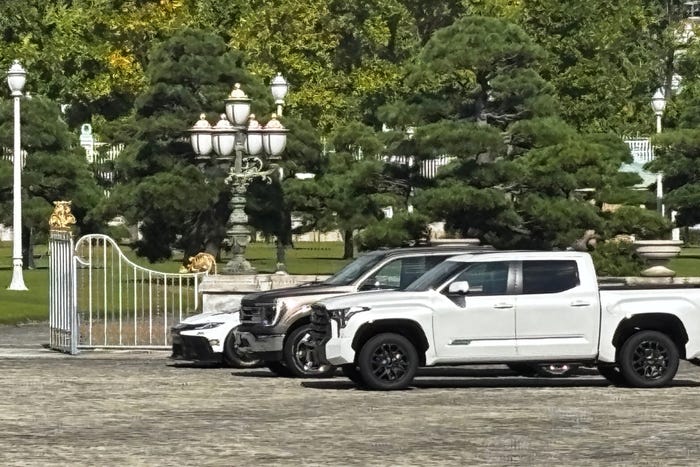 Trump Welcomed by Ford F-150 at Japan Summit with Takaichi