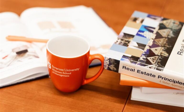 Whitman School Unveils New Master’s Degree in Real Estate