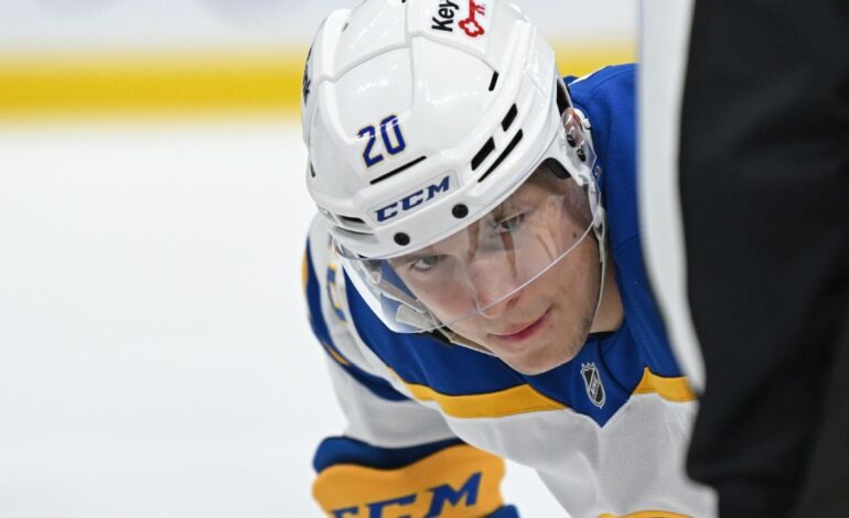 Buffalo Sabres Center Jiri Kulich Out Indefinitely Due to Blood Clot