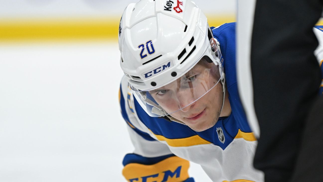 Buffalo Sabres Center Jiri Kulich Out Indefinitely Due to Blood Clot