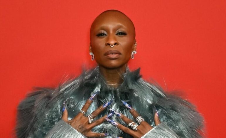 Cynthia Erivo Stuns in Bottega Veneta Fur Coat at GQ Event