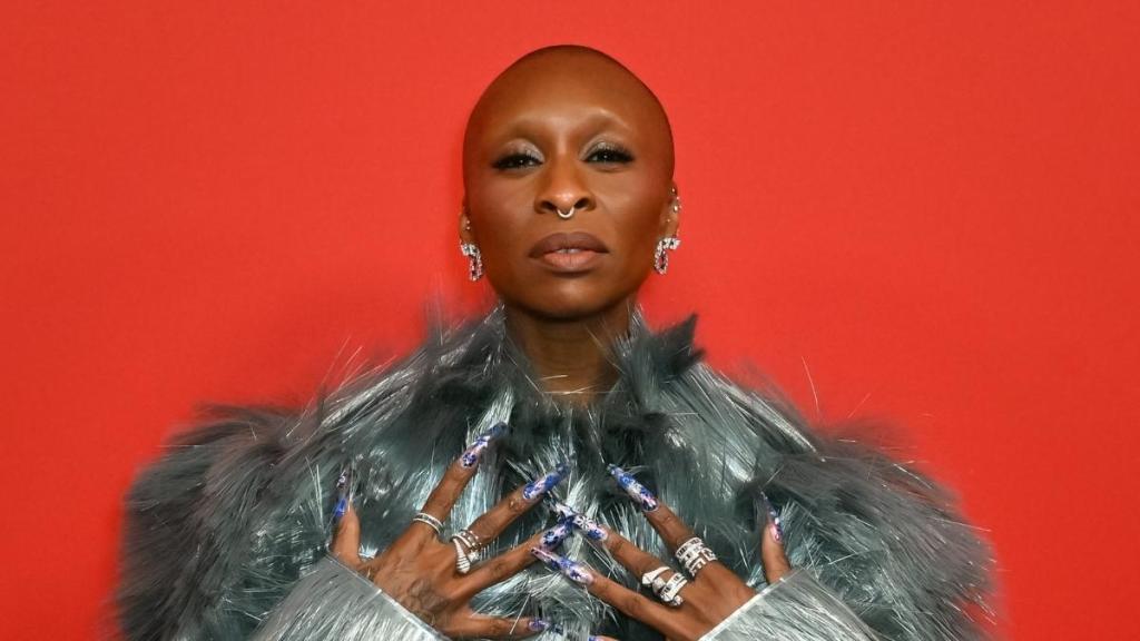 Cynthia Erivo Stuns in Bottega Veneta Fur Coat at GQ Event