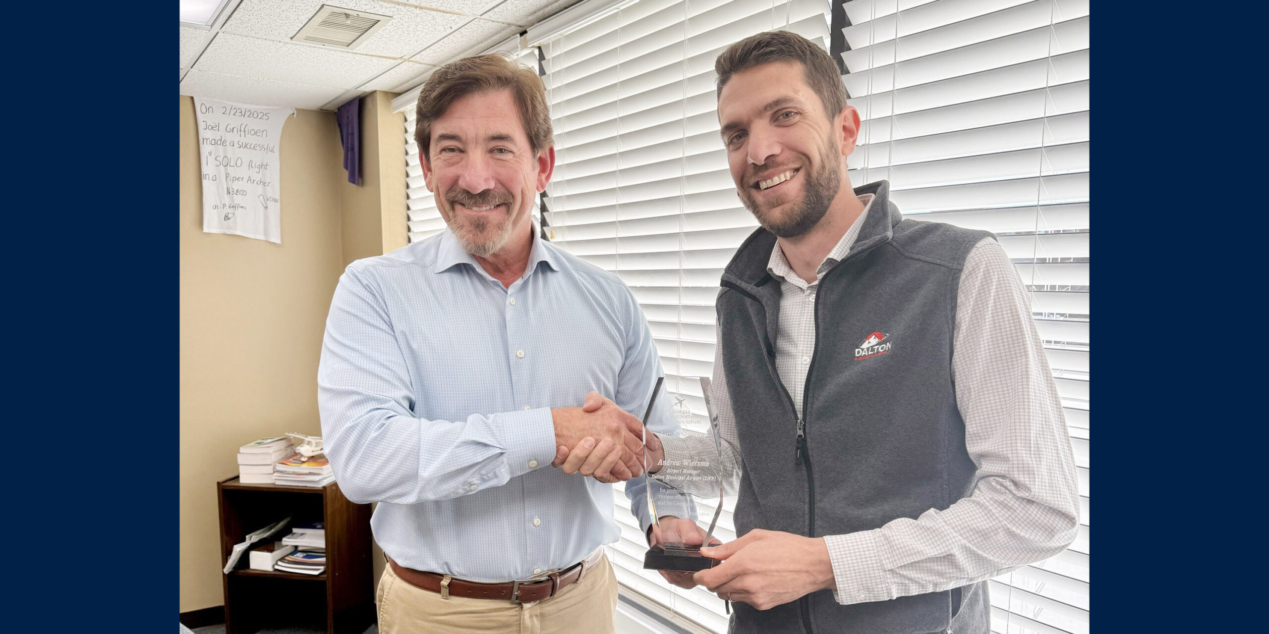 Dalton Airport Manager Andrew Wiersma Wins Prestigious Award