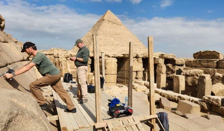 Hidden Air Voids Discovered in Menkaure Pyramid Suggest New Entrance