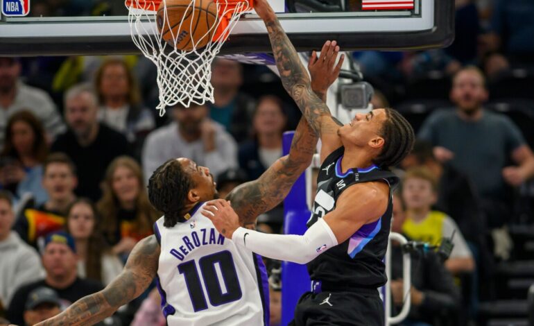 Jazz Snap 4-Game Skid with 128-119 Win Over Kings