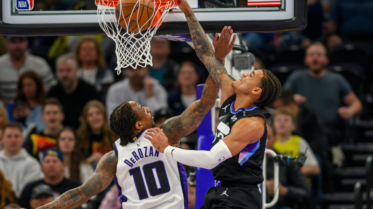 Jazz Snap 4-Game Skid with 128-119 Win Over Kings