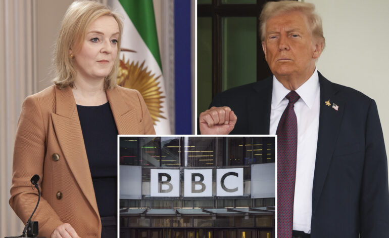 Liz Truss Supports Trump’s Legal Action Against BBC Editing Scandal