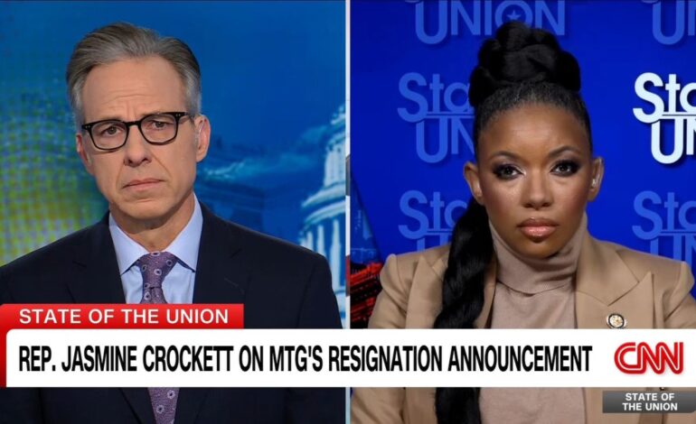 Rep. Crockett Hits Back at Greene’s Resignation: ‘Can’t Take the Heat’