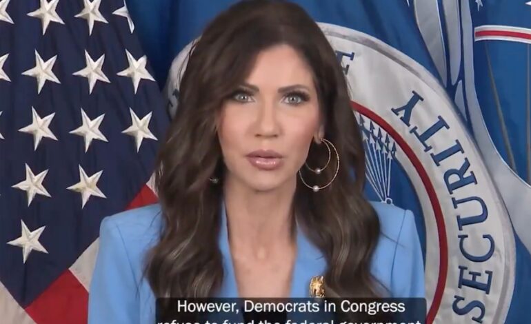 Sec. Kristi Noem Awards $10,000 Bonuses to TSA Workers NOW