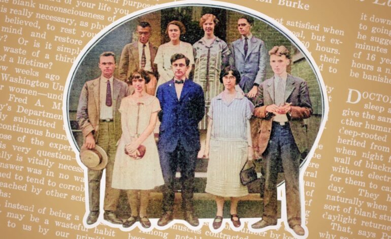 Seven Students Endure 60 Hours Without Sleep for 1925 Experiment