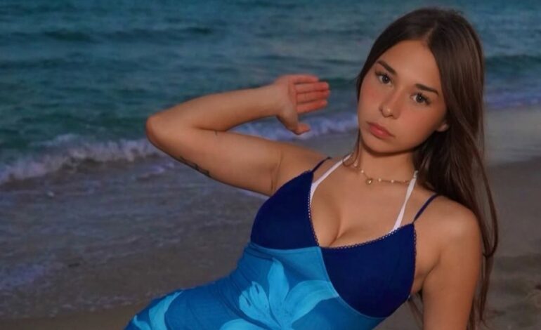 Sophie Rain Sparks Fan Frenzy in Daring Blue Dress on Instagram