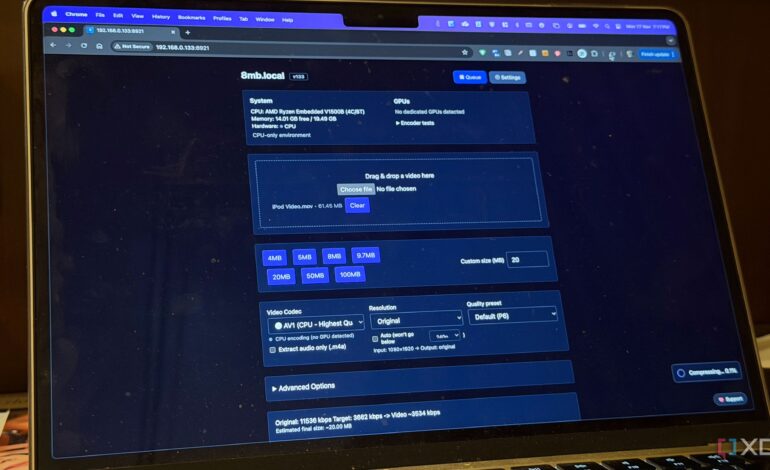 Streamline Your Workflow: 8mb.local Simplifies Video Compression
