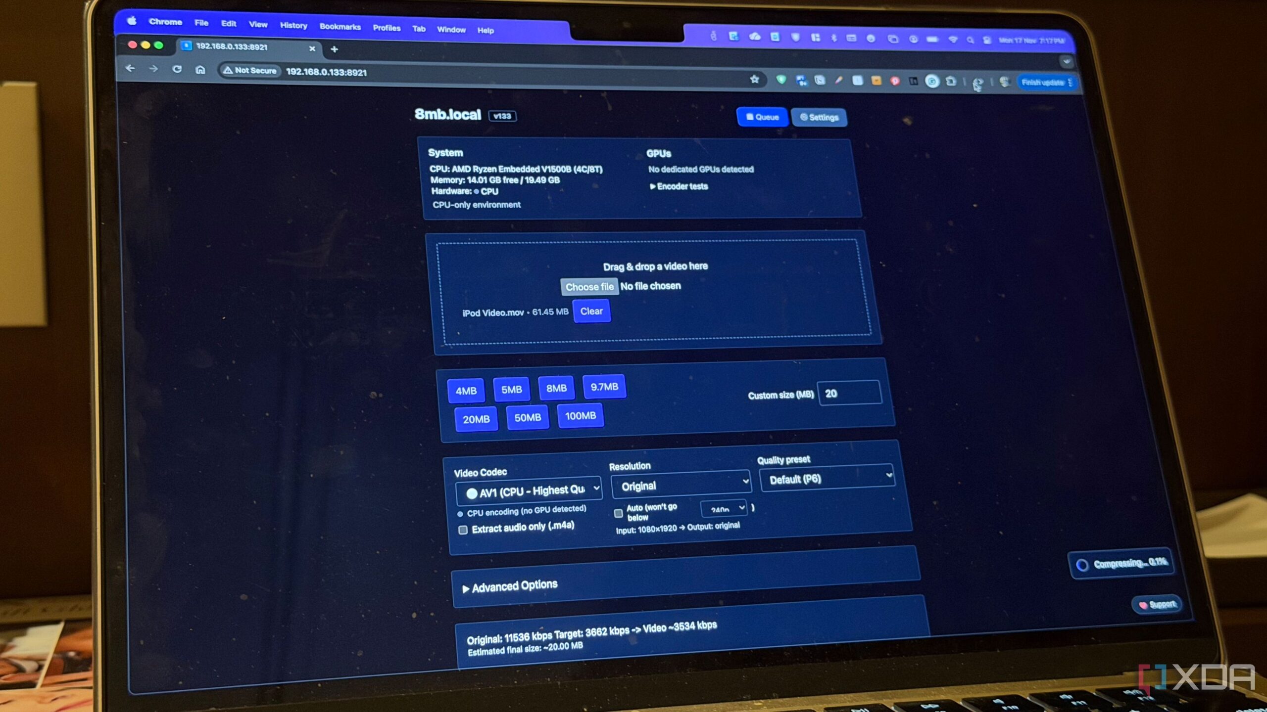 Streamline Your Workflow: 8mb.local Simplifies Video Compression