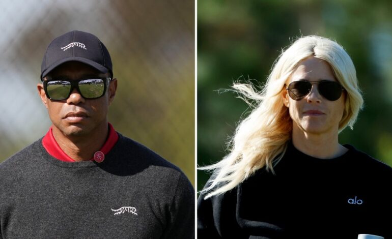 Tiger Woods and Elin Nordegren Support Son at Golf Championship