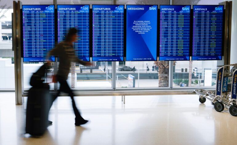 Urgent Flight Delays Hit San Diego Airport Amid Controller Shortage