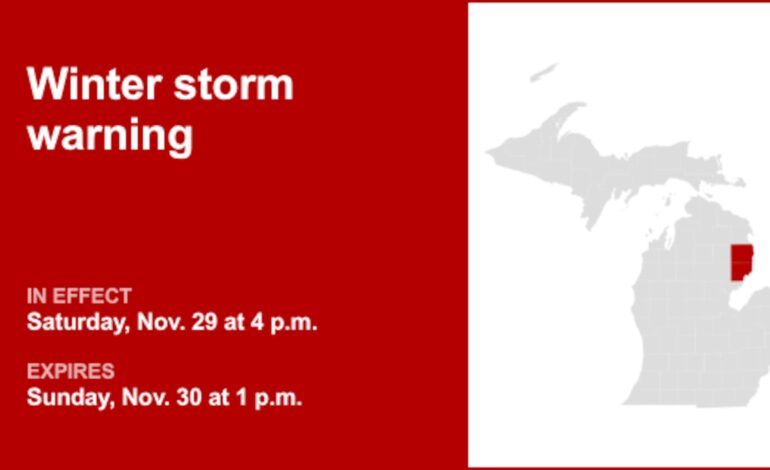 Urgent Winter Storm Warning: Up to 8 Inches of Snow Expected