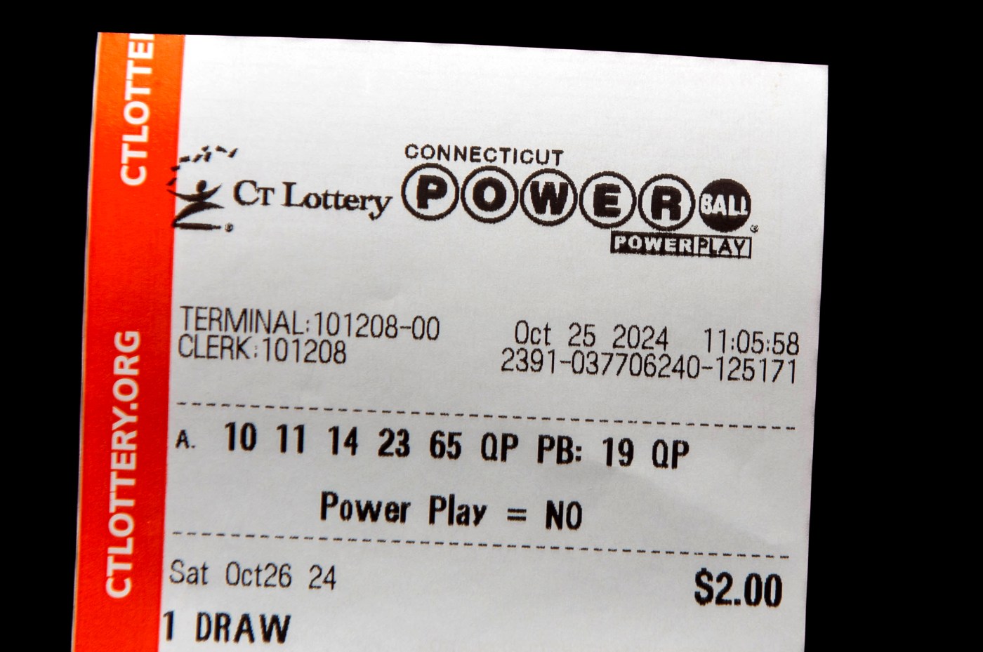 Winning $100,000 Powerball Ticket Sold in Connecticut Drawing