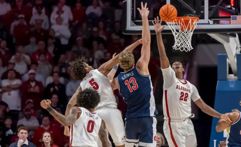 Alabama Falls to Arizona 96-75 in Critical College Basketball Clash