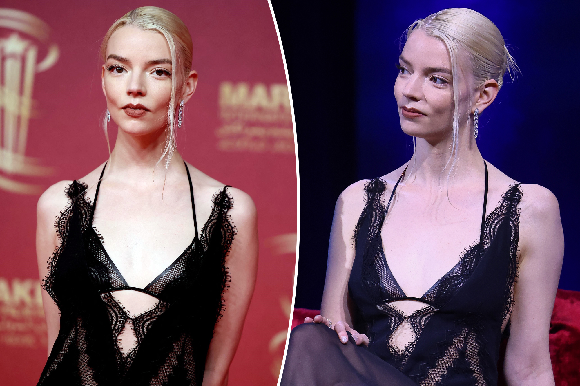 Anya Taylor-Joy Stuns in Sheer Tom Ford at Marrakech Film Festival
