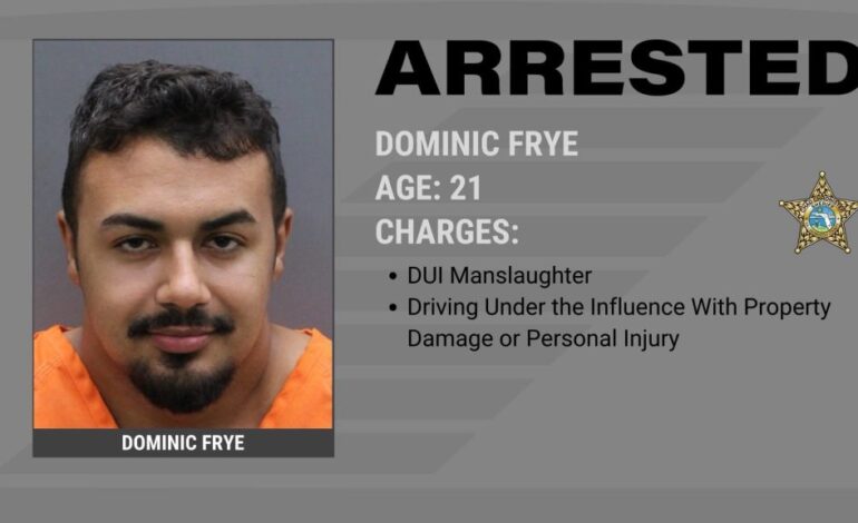 **Apollo Beach Man, 21, Arrested for DUI Manslaughter After Teen’s Death**
