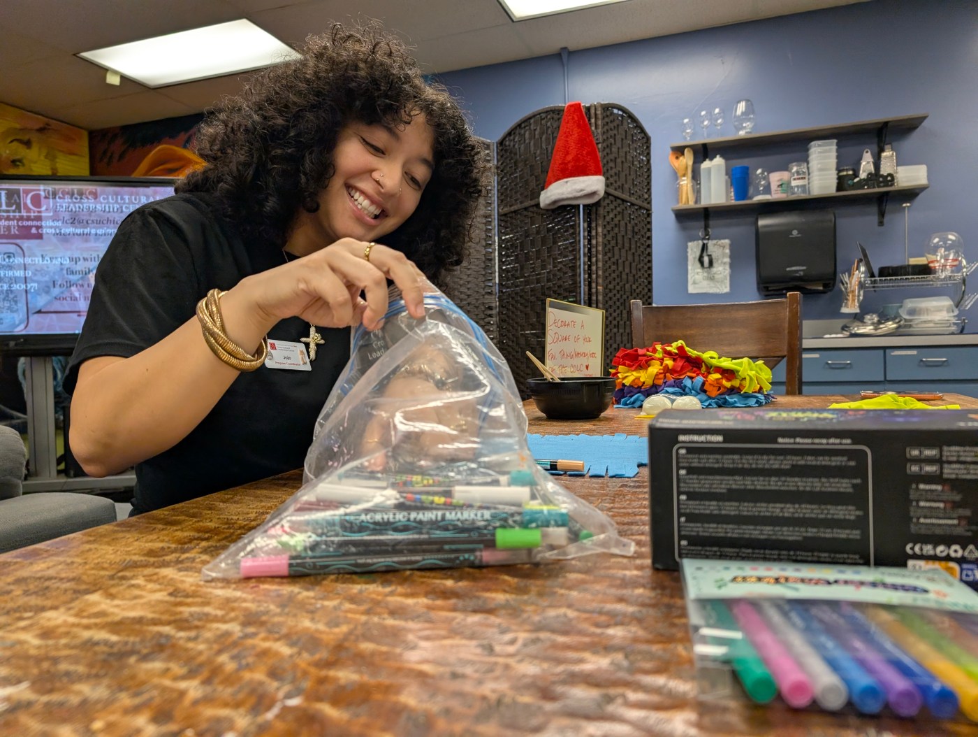 Chico State Students Unwind with Quilting and Ramen Before Finals