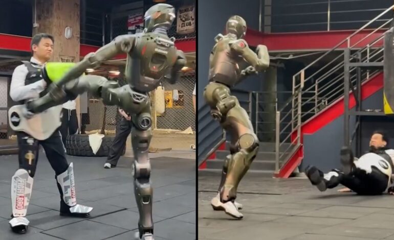 Chinese CEO Kicked by Humanoid Robot in Shocking Demo