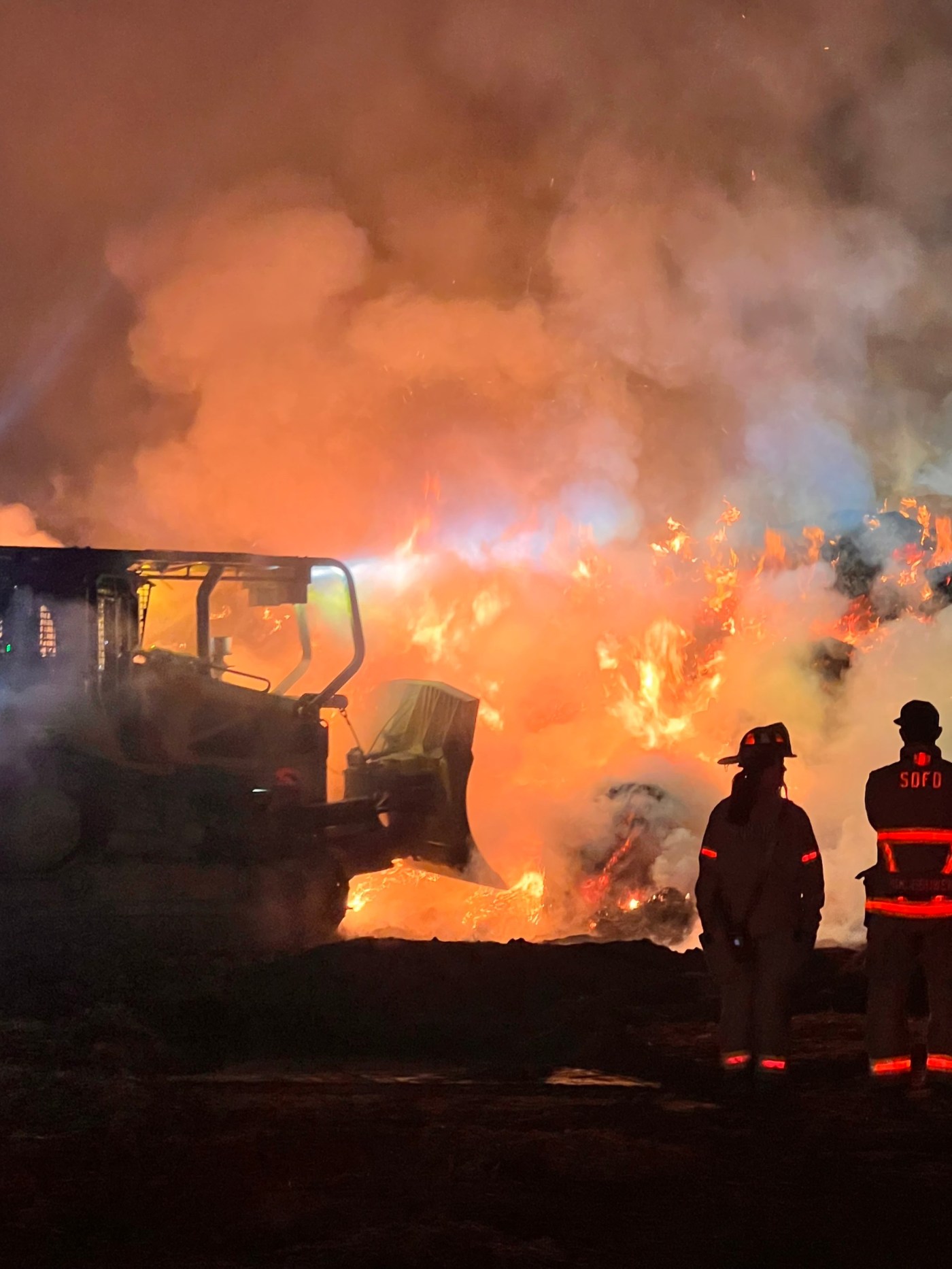 Firefighters Battle Hay Blaze in San Pasqual Valley for 11 Hours