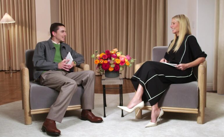 Gwyneth Paltrow and Timothée Chalamet Discuss Tomatoes, Music, and Chaos