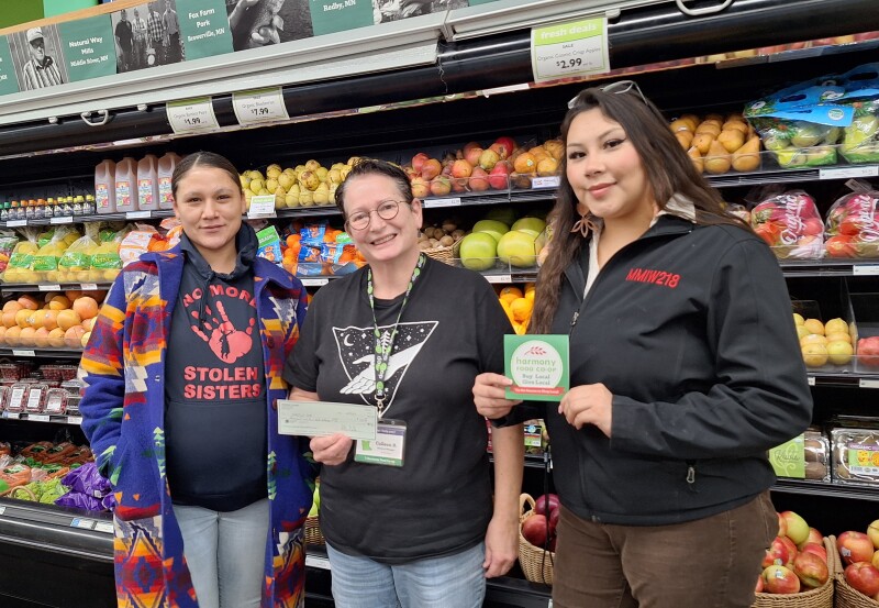 Harmony Co-op Raises $2,200 for MMIW 218 and Hope House