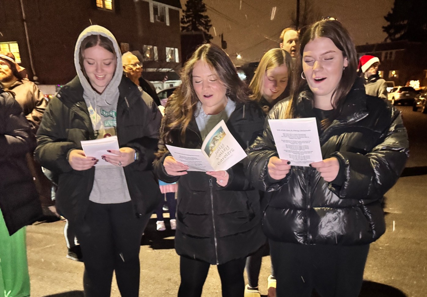 Jolly Valley Carolers Spread Holiday Cheer Amid Winter Chill