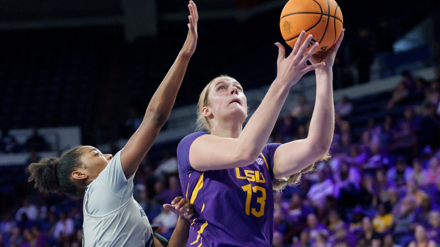 LSU’s Kate Koval Scores Career-High 22 in 126-62 Blowout