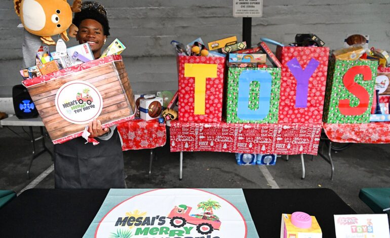 Mesai Alonsabe’s Toy Drive Surges to 200+ Gifts for Vallejo Kids
