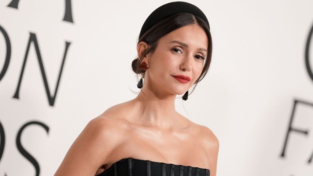 Nina Dobrev Stuns in Striped Bikini During Thanksgiving Getaway