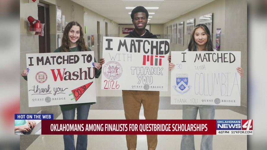 Oklahoma Seniors Celebrate QuestBridge Matches for Dream Colleges