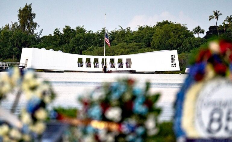 Pearl Harbor Ceremony Honors 84th Anniversary of Attack