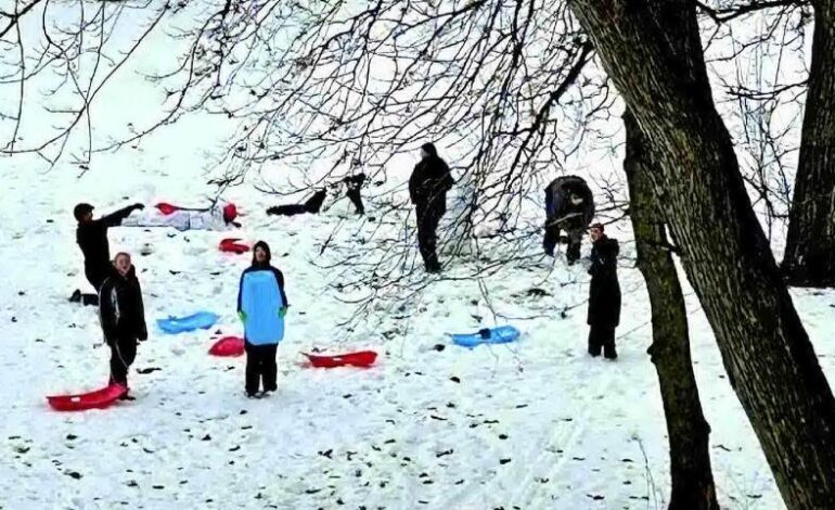 Students Enjoy Thrilling Sledding Adventure at Galvin’s Park