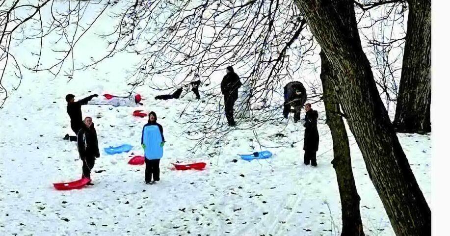 Students Enjoy Thrilling Sledding Adventure at Galvin’s Park