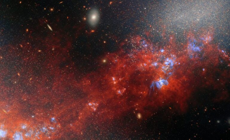Stunning Image Reveals Collision of Dwarf Galaxies 24 Million Light-Years Away