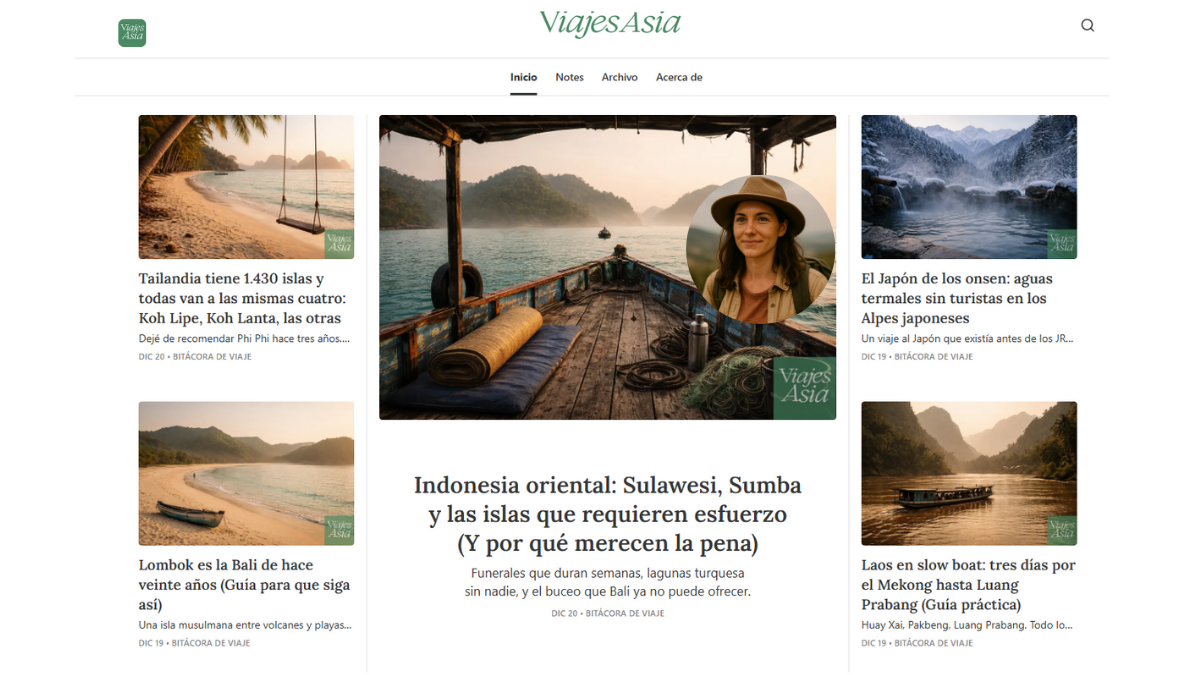 Noa Bravo, the traveler who writes for those who prefer looking over photographing