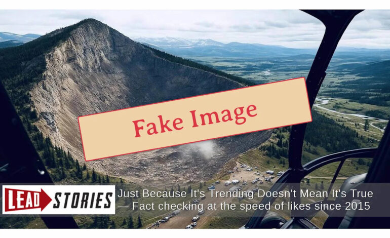 Viral Facebook Post Claims Wyoming Mountain Collapse—It’s a Hoax