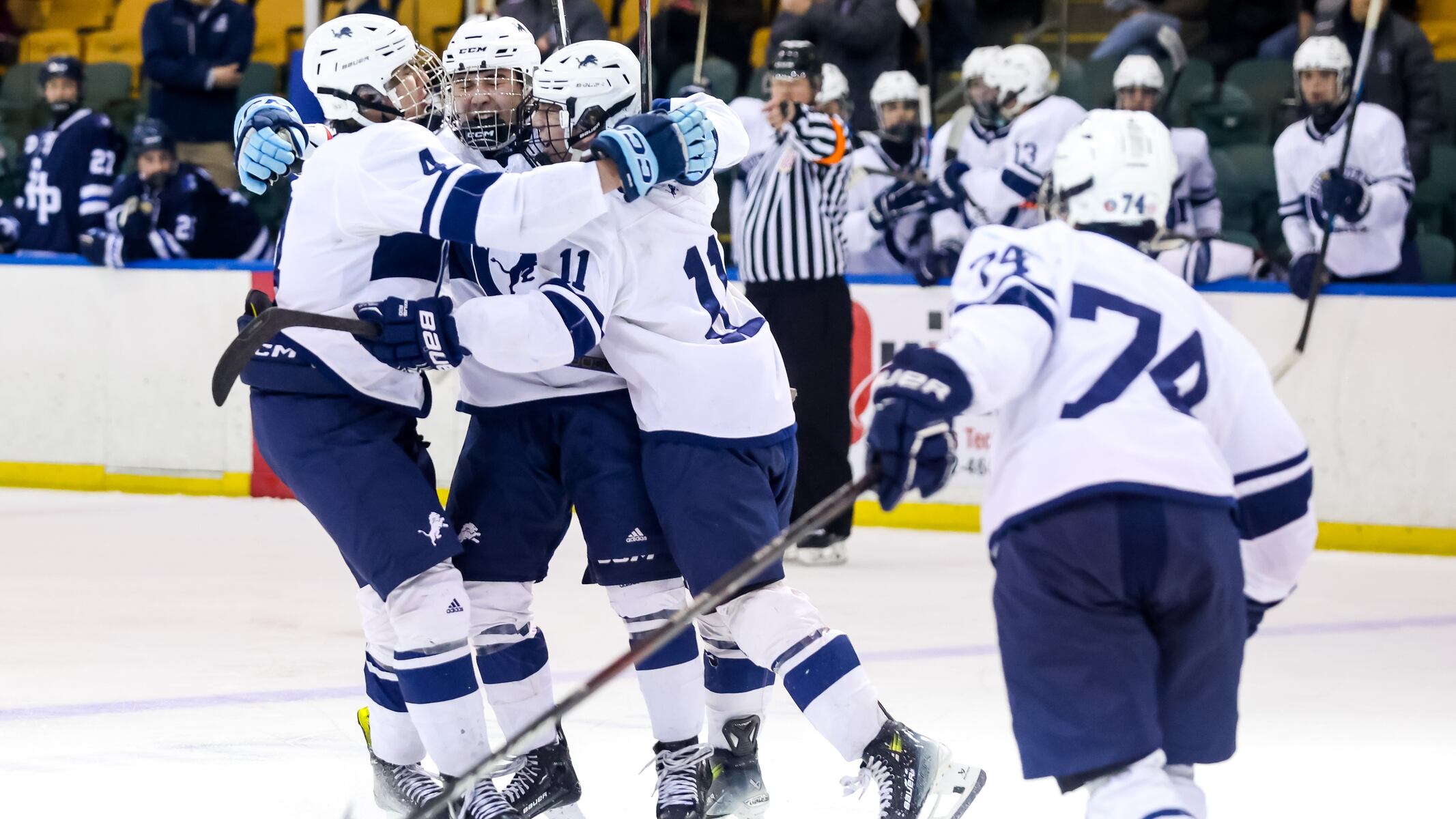 Pope John and Oratory Prep Battle to 2-2 Tie in Thrilling Hockey Match